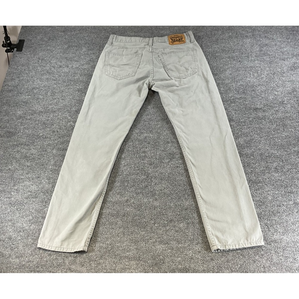 Levi's 508 Jeans 32x32 Gray Tapered Fit Stretch Denim Pants Men's Casual Modern
